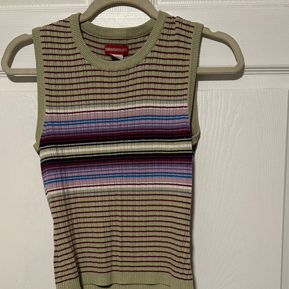 UNIONBAY Multicolor Striped Tank Top Y2K M